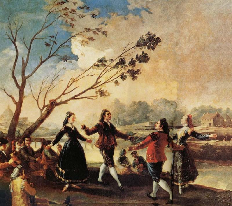 Francisco Goya Danching by the River Manzanares